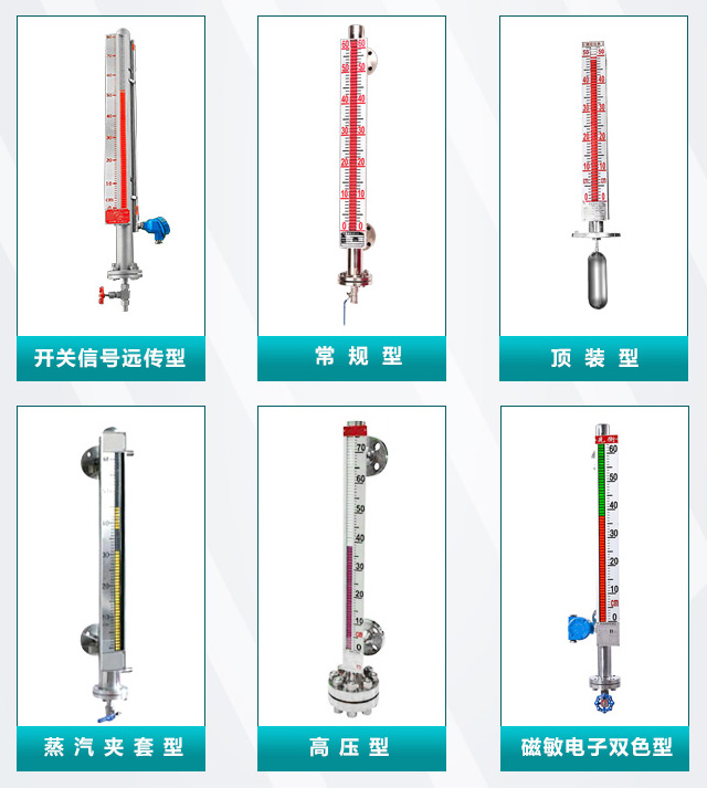 側(cè)裝磁翻板液位計(jì)分類圖